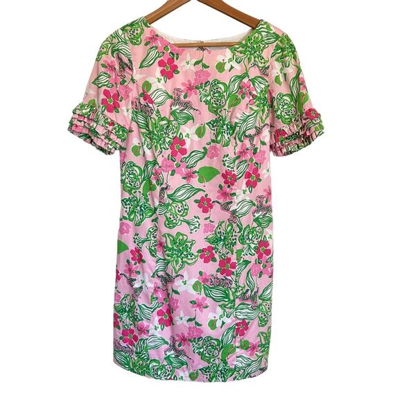 Lilly Pulitzer Pink Jubilee Tiger Lily Shift Dress 6 - Picture 1 of 13